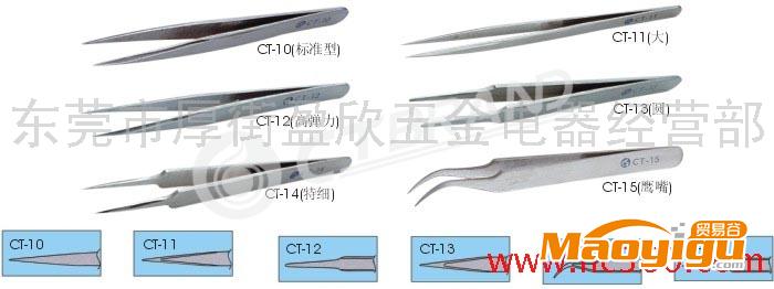 供应美国CT-10精密镊子、防腐蚀、耐酸、防磁不锈钢镊子