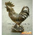 供应T1678铜公鸡，纯铜金钱鸡，动物铜雕，铜摆件，铜工艺品厂，