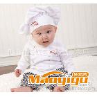 广东产地2013春款时尚婴幼儿套装 厨师三件套 个性幼儿套装