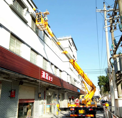 广东雷州路灯工程车出租-中桥建