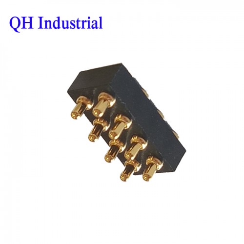 螺纹式 pogo pin磁铁连接器无线设备镀金黄铜充电