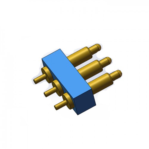 10A大电流pogo pin8pin磁吸连接器镀金黄铜充电军工通讯