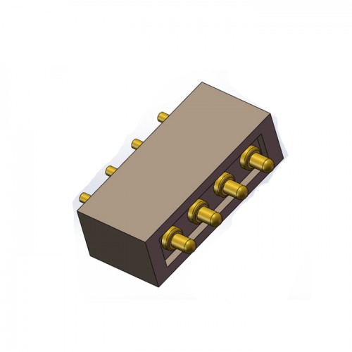 5A大电流pogo pin矩形磁吸连接器智能定位设备 
