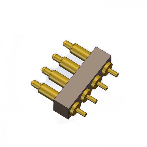 折弯式 pogo pin7.62mm间距弹簧针连接器平板电脑