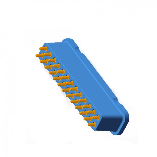 焊线式 pogo pin7.62mm间距弹簧针连接器消费性电子