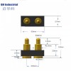 弹簧充电针磁吸连接器军事电子镀金黄铜